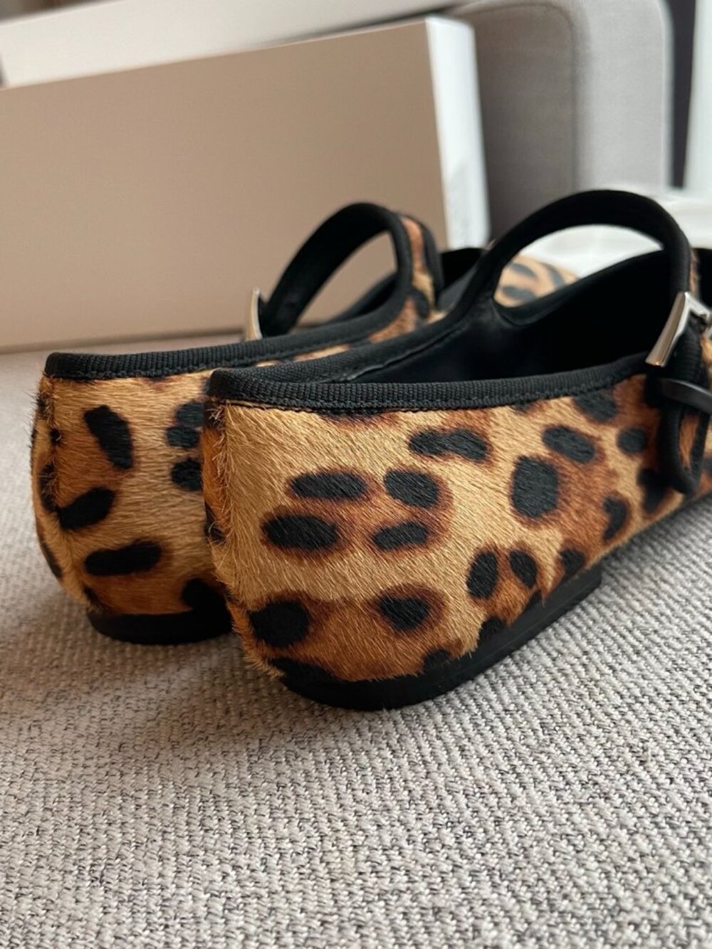 The Row Leopard-Print Calf Hair Mary Jane Flats - Picture 8 of 8